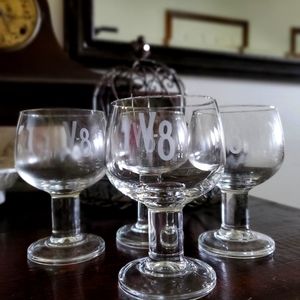 Vintage V-8 Vegetable Juice glasses, set of 4